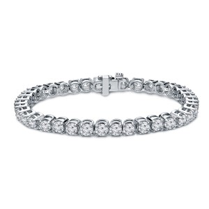 10.00 ct. tw Lab Grown Diamond Tennis Bracelet Set in 4-Prong 14K Gold (E-F, SI)