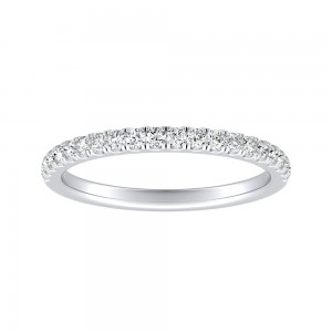 Lab Grown Diamond Wedding Ring in 14K White Gold