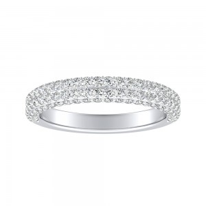 Lab Grown Diamond Wedding Ring in 14K White Gold