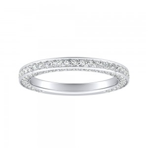 Lab Grown Diamond Wedding Ring in 14K White Gold