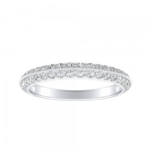 Lab Grown Diamond Wedding Ring in 14K White Gold