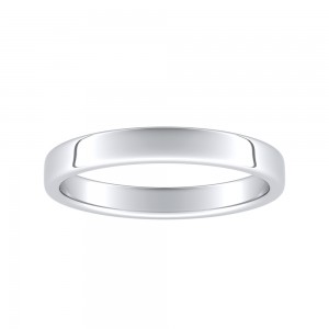 Classic Lab Grown Diamond Wedding Ring in 14K White Gold