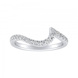 Lab Grown Diamond Wedding Ring in 14K White Gold