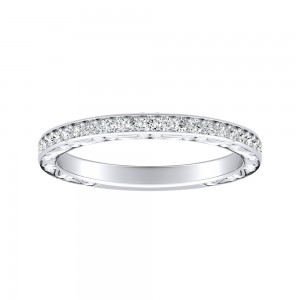 Lab Grown Diamond Wedding Ring in 14K White Gold