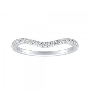 Lab Grown Diamond Wedding Ring in 14K White Gold