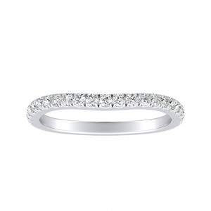 Lab Grown Diamond Wedding Ring in 14K White Gold