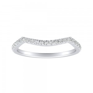 Lab Grown Diamond Wedding Ring in 14K White Gold