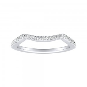 Lab Grown Diamond Wedding Ring in 14K White Gold