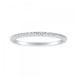 Classic Lab Grown Diamond Wedding Ring in 14K White Gold