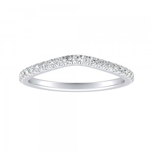 Lab Grown Diamond Wedding Ring in 14K White Gold
