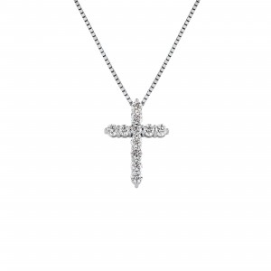 Lab Grown Diamond Cross Pendant 0.25 ct. tw in 14K Gold (H-I, VS)