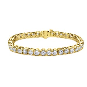 8.00 ct. tw Lab Grown Diamond Tennis Bracelet Set in 4-Prong 14K Gold (E-F, SI)