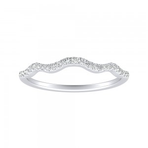 Lab Grown Diamond Wedding Ring in 14K White Gold