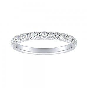 Classic Lab Grown Diamond Wedding Ring in 14K White Gold