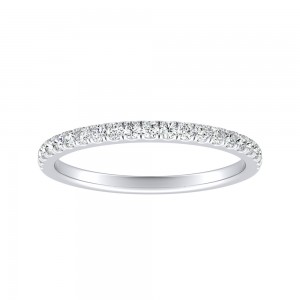 Classic Lab Grown Diamond Wedding Ring in 14K White Gold