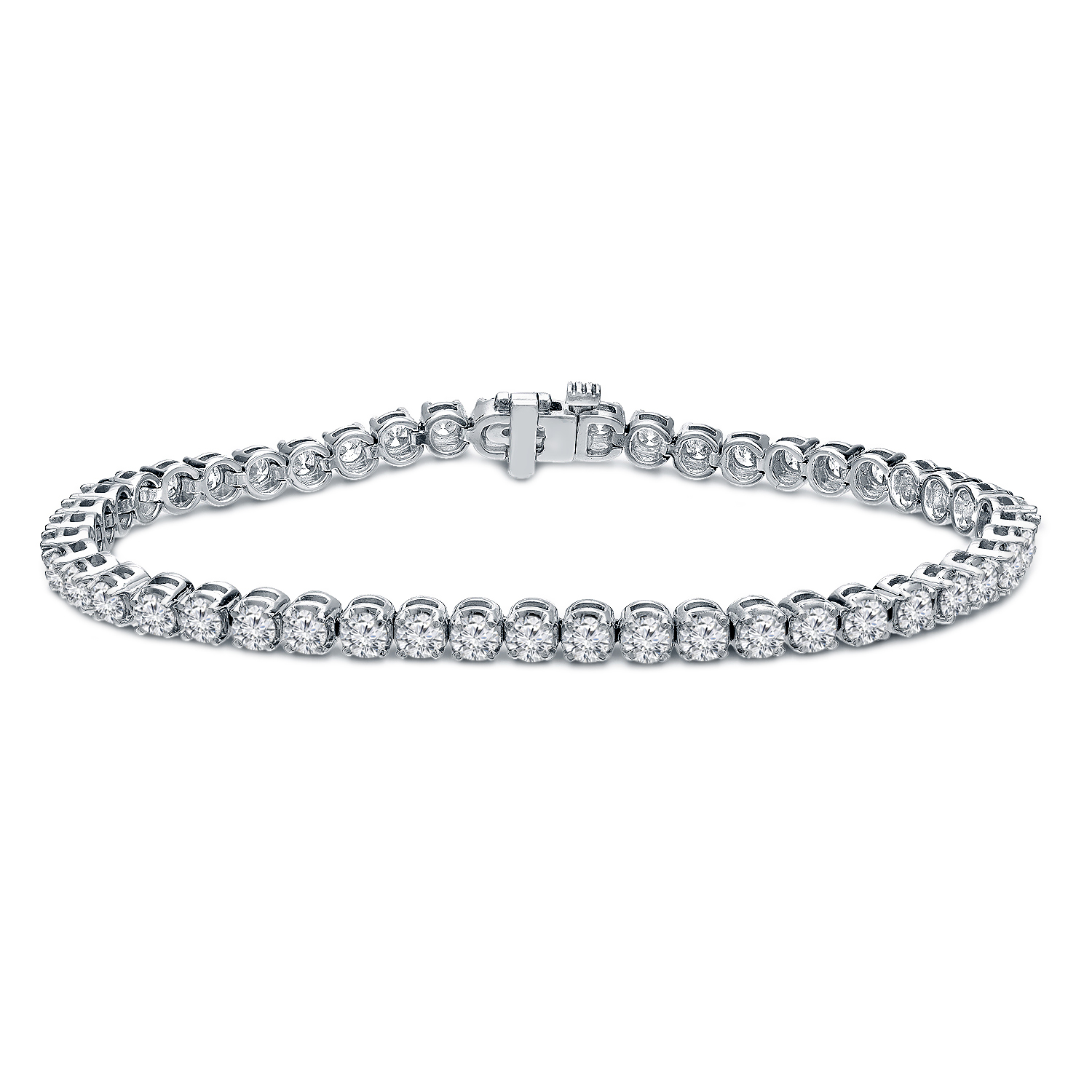 4.00 ct. tw Lab Grown Diamond Tennis Bracelet Set in 4-Prong 14K Gold (E-F, SI)